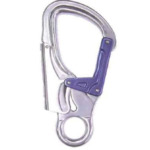 A722-1 Mosquetón de aluminio forjado con ojo captivo y cierre de doble acción para escalada en roca y aparejos de acceso por cuerda - Product Image 6