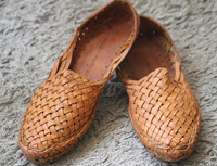 Kachsuri − chaussures en cuir ethnique pour hommes, unisexe, semelles avec tampons, indiens, tendance