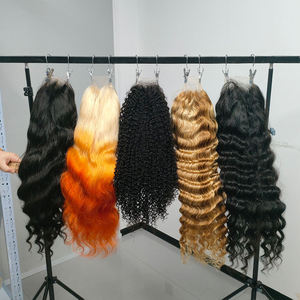 Peluca de Cabello Humano Natural Virgen Vietnamita con Ondas de Agua Widows Peak, Frontal de Encaje HD Completo, Sin Pegamento, al por Mayor - Product Image 5