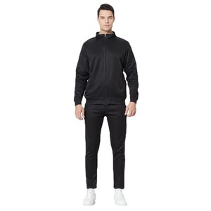 Ensemble deux pièces pour <span class=keywords><strong>homme</strong></span>, automne-hiver, nouveau, sport, couleur unie, mode, décontracté, polyvalent, veste et pantalon - Product Image 4