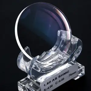 Usine chinoise de lentilles optiques bleues 1.60 ASP shmc lentille optique prescription Offre Spéciale lentille de lunettes