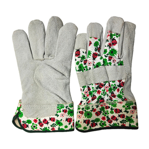 جودة عالية بيع بالجملة مخصص مصنع العرض مزدوج النخيل قفازات السلامة جلد البقر الصف أ/أب/بي سي قفازات العمل - Product Image 3