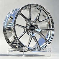 Velg Tempa Krom Cermin Kustom Baru 18-20 Inch 5x112/114.3/120 PCD Audi A3/A4/A5/A7 Tesla Camaro Corvette