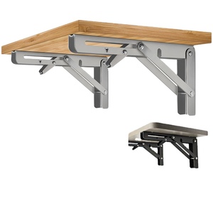 Heavy-Duty Floating Metal Furniture <b>Bracket</b>-Adjustable Kitchen Dining Living Room & Outdoor Wall Mount with Modern Design - Product Image 5