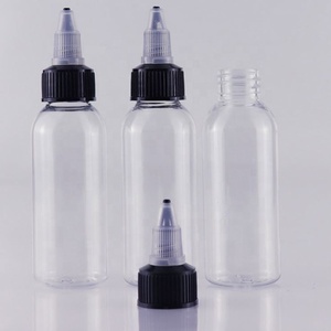 Hot Sale 1oz 2oz 100ml 4oz 200ml 8oz 500ml Plastic PET Pointed Hair Oil Nozzle Clear <b>Squeeze</b> <b>Bottles</b> With Twist Caps - Product Image 2