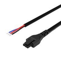 Konektor Crimp Lurus Wanita 2 Baris 8 Sirkuit Seri Micro-Fit 3.0 Molex Kustom dengan Pitch 3mm dan Kabel Harness yang Terpasang
