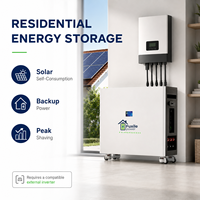 Batterie LiFePO4 sur pied mobile 51.2V 628Ah 32kWh avec sortie latérale et ports de communication multiples, compatible parallèle