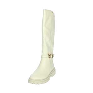 Carmela Women's <b>Knee</b> <b>High</b> Boots Cream Heel Put - Product Image 6