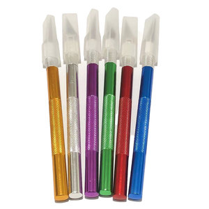 Customizable DIY alumínio escultura faca produção requintado com lâmina ajustável e estilo botão - Product Image 1