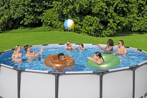 <span class=keywords><strong>Bestway</strong></span> 56462 18 Pies x 48 Pulgadas Piscinas Redondas Elevadas de Acero Easy Set Steel Pro MAX para Exteriores - Conjunto de Piscina con Marco - Product Image 3
