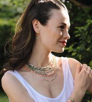 Haute qualité été plage perle pierres précieuses pierre naturelle tuyau perlé collier Chocker Chokers pour bijoux de mode femmes