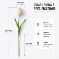 Fleurs artificielles en PU Joho Parrot Tulip en gros OEM ODM Offre de vente en gros Fournisseur d'usine Importateur Commande