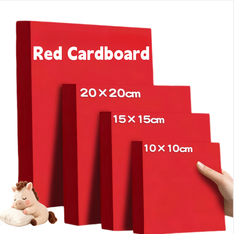 Multi-Purpose Eco-Friendly Recyclable Red Craft Paper for DIY Art Gift Boxes with Chemical Pulp