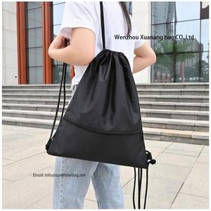 Sacs de rangement en polyester personnalisés avec logo d'usine Xuanang Kvyhuv, sacs à thé, sacs à bijoux à cordon, sacs de sport, sacs cadeaux pour femmes - Product Image 1