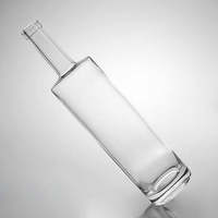 Bottiglia di Vetro Cilindrica Alta Extra-Flint Personalizzata JB GLASS per Liquori con Finitura in Sughero