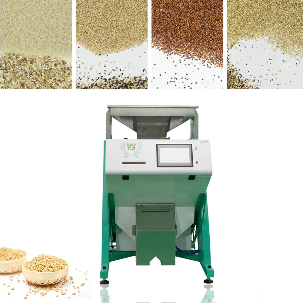 الحبوب معدات تجهيز بذور السمسم ماكينة فرز الألوان الأبيض/الأسود السمسم فرز آلة