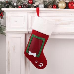 Bolsa de Dulces Navideña al por Mayor, Estilo 2025, Decoración Colgante para Chimenea, Medias Navideñas para Mascotas - Product Image 3