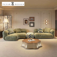 Canapé modulaire en tissu en forme de L, style minimaliste italien, pour salon, avec possibilité de combinaison libre