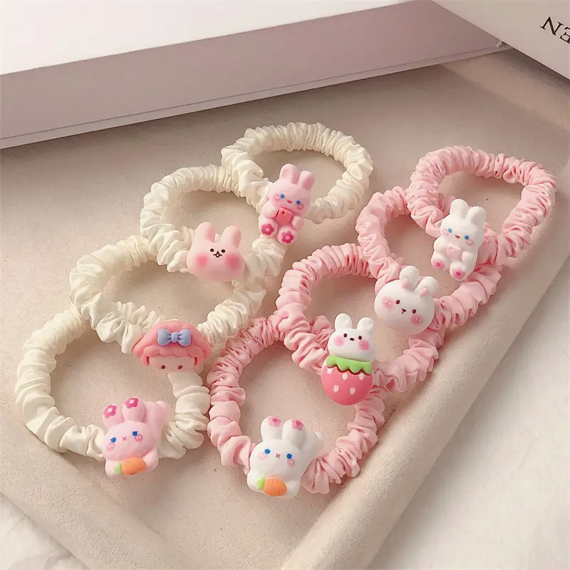 New Popular 1PC Children's hair binding Rubber band Wholesale cute girl's hair loop Sweet Kids hair accessories