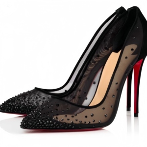 Sandali con Tacco a Spillo da Donna in Pelle di Lusso con Cinturino a Spirale e Suola Rossa, Chiusura Slingback alla Caviglia - Iconici <span class=keywords><strong>Tacchi</strong></span> Rossi da Donna - Product Image 3