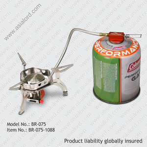 موقد غاز مصغر بسيط قابل للطي بشعلة واحدة ومعتمد بمعيار CE للتخييم وتسلق الجبال في الهواء الطلق، مناسب للسوق الأوروبي، طباخ غاز متنقل - Product Image 3