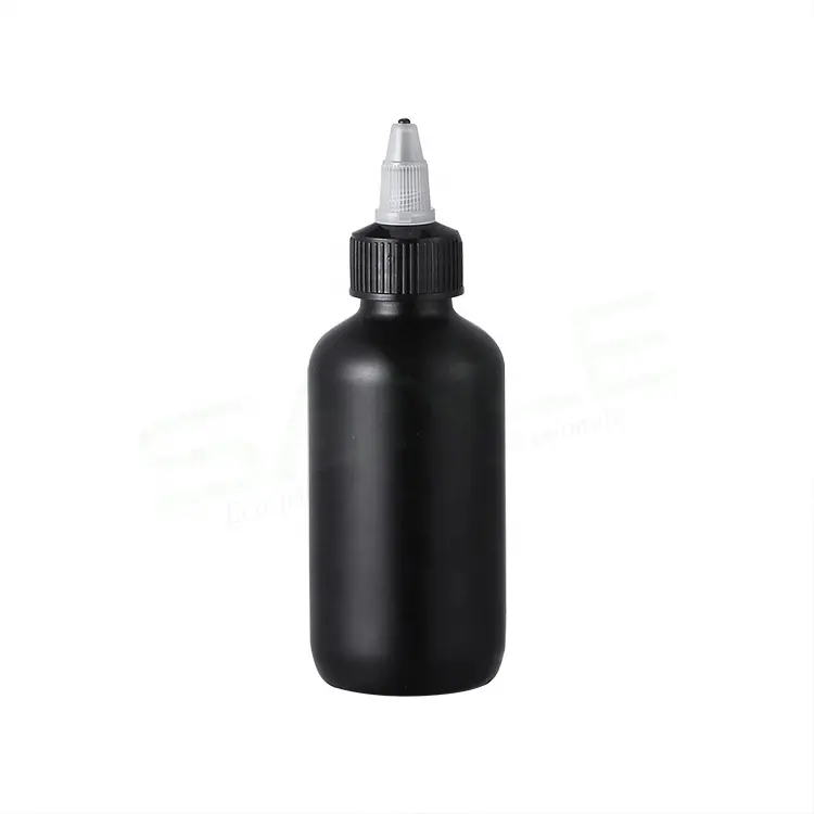 30ml 60ml 120ml 180ml 240ml damlalık şişe yumuşak saç yağı boya aplikatör ambalaj sıkılabilir şişe ile büküm kap dağıtım