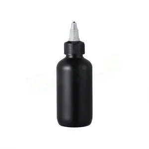 30ml 60ml 120ml 180ml 240ml damlalık şişe yumuşak saç yağı boya aplikatör ambalaj sıkılabilir şişe ile büküm kap dağıtım