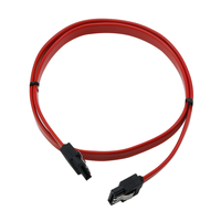 Câble SATA 3.0 7 broches femelle-femelle 6 Gbit/s avec conception anti-chute et cordon en PVC pour ordinateur, SSD, disque dur HDD