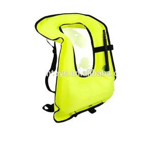 factory customized color TPU diver vest children automatic inflatable water swim vest floating life jacket