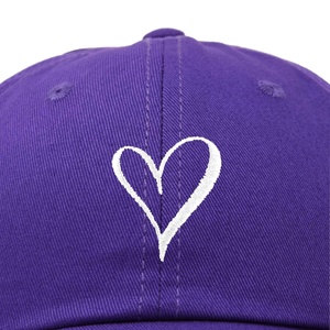 Casquette de baseball classique unisexe à profil bas, 6 panneaux, avec impression de motif personnalisé et broderie, couleur violette, style sportif USA, pour l'extérieur, type Dad Hat - Product Image 2
