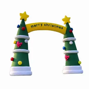 Cây Giáng Sinh Ngoài Trời Vườn Quảng Cáo Inflatable Arch Mô Hình Với Ánh Sáng Led