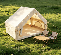 Carpa Inflable para Acampar al Aire Libre, de Una Habitación, para las Cuatro Estaciones, Impermeable, Espaciosa, Fácil de Instalar, Refugio de Glamping de Lujo, Oxford 5-8