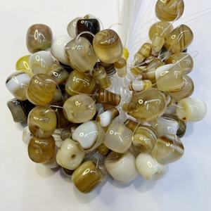 Pulsera de Cuentas de Ágata de Seda, Collar, Accesorio, Cabeza de Buda King Kong, Buda Bodhi Marrón, Joyería de Piedra Semipreciosa, Cuentas Marrones - Product Image 1