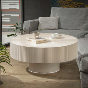 AIYI, nuevo diseño, mesa de centro de té blanco de lujo, madera maciza de Color <span class=keywords><strong>Natural</strong></span> para sala de estar, muebles para el hogar - Product Image 2