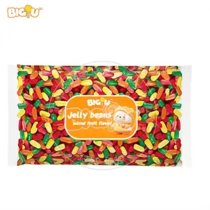 Factory hot selling bulk colorful large jelly bean candy children's favorite sweets