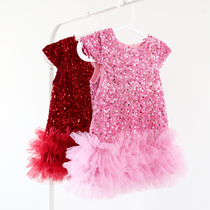 <span class=keywords><strong>Vestito</strong></span> Rosa con <span class=keywords><strong>Paillettes</strong></span> e Tulle per Bambine 2-7 Anni 2025 Abito da Ballo Boutique per Bambine Piccole Tutù <span class=keywords><strong>Vestito</strong></span> da Festa Principessa - Product Image 1