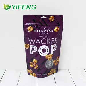 Feine Dry Fruit-Verpackung umweltfreundlicher Stehtasche Polybeutel mit Reißverschluss Doy kundenspezifischer Druck Furla-Süßigkeit-Verpackungsbeutel