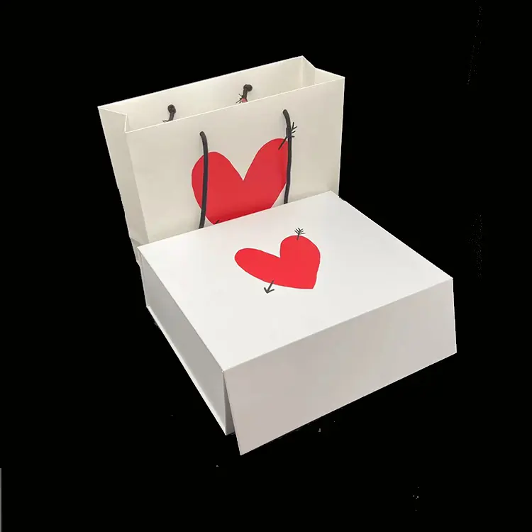 Customized product packaging small reasonable price white branded cardboard gift custom magnetic boxes white