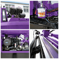 Machine de forage sur chenilles, moteur turbo refroidi par eau, plus de puissance, consommation de carburant réduite, foreuse hydraulique DTH