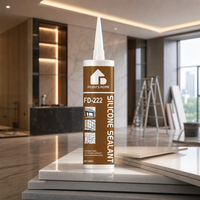 Scellant silicone neutre FEIDU'S HOME FD-222, qualité professionnelle, étanche, pour la construction, les fenêtres, les portes, le béton, 300 ml, brun