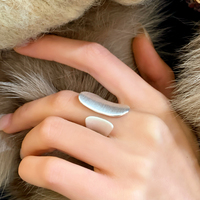 Vershal 18K Echtvergoldeter Kupfer Gebürsteter Offener Ring Breiter Bandring Minimalistischer Luxus Stapelbarer Fingerschmuck für Frauen
