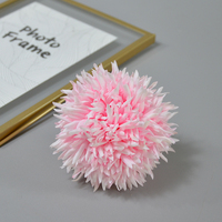 Crisantemo Artificial Grande para Regalo del Día de la Madre, Decoración de Centro de Mesa para Bodas y Fiestas, Bola de Flores de Pompones