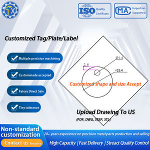 Étiquette ronde de précision personnalisée, en forme de chien ou de cœur, plate, en métal et laiton, Logo, offre spéciale - Product Image 2