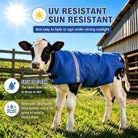 Nouveau gilet de protection abdominal épaissi pour veau, usage agricole, chaud, imperméable, en tissu Oxford, 20 mm, double boucle Velcro, sur mesure, bleu pour