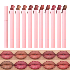 Crayon à lèvres ombré bicolore à marque privée, fini mat velours, dégradé, avec logo personnalisé - Product Image 1