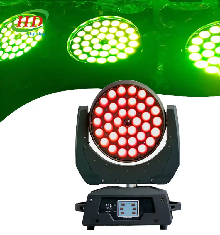 Zoom 36X18w RGBWA UV 6 In 1 Lampu LED Kepala Bergerak Lampu Panggung Led Harga