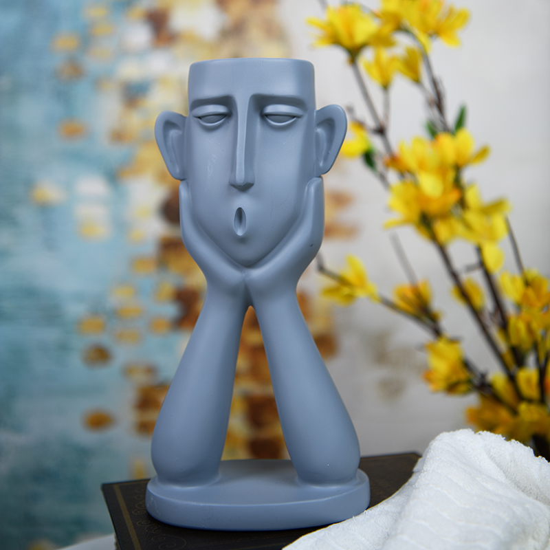 Скандинавская полимерная ваза для лица человека из 2 наборов для домашнего декора