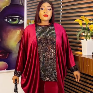 <span class=keywords><strong>Abiti</strong></span> Casual <span class=keywords><strong>taglie</strong></span> <span class=keywords><strong>forti</strong></span> alla moda per donne africane aderente Silhouette Dashiki set due pezzi-Top Pants tailleur per feste - Product Image 1