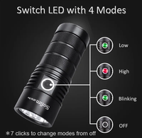 Lampe torche LED rechargeable puissante de 8000 lm pour l'extérieur, vente en gros 2024, 3*18650, portée de 400 m, super brillante, torche tactique