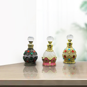 Custom <strong>15</strong> <strong>ml</strong> Arabic Dubai Attar Oil Glass <strong>Bottle</strong> Cosmetic Oud Oil Packaging Container With Glass Stick - Product Image 5